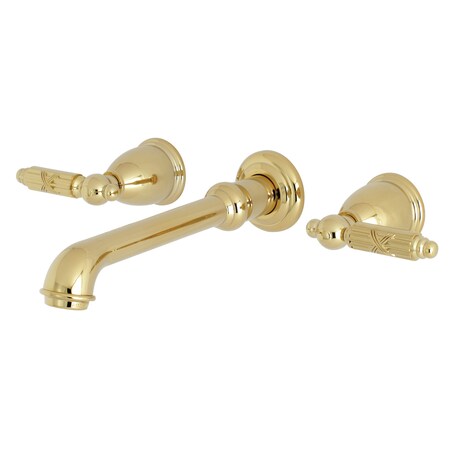 Georgian KS7122GL Two-Handle Wall Mount Bathroom Faucet KS7122GL